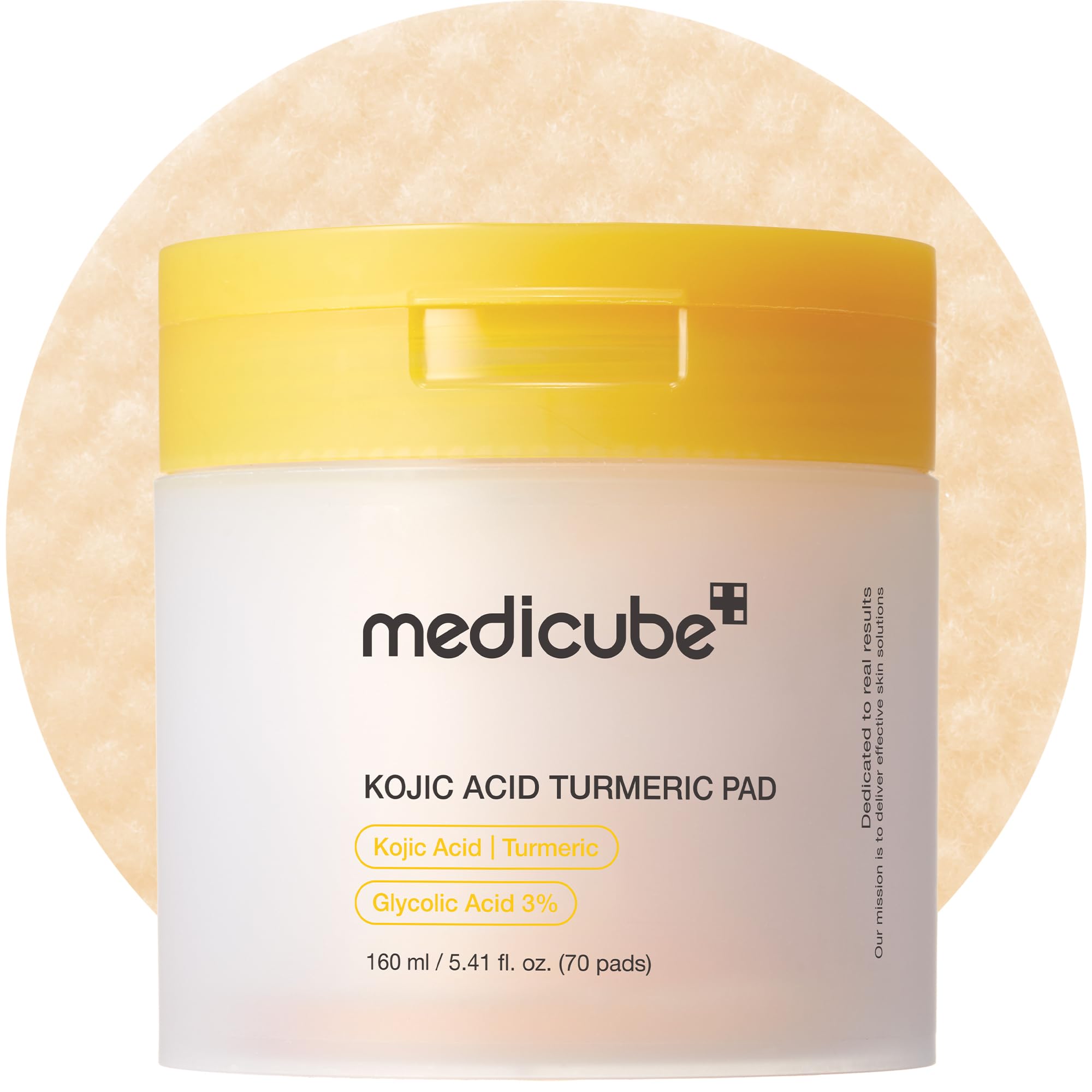 medicube Toner Pads Deep Vita C Facial Toner Pad for Uneven Skin Tone & Texture | Vitamin Water and 3 Types of Vitamin, Deeply Hydrating & Resurfacing Pad | Korean Skin Care, 70 Pads (1 Pack)