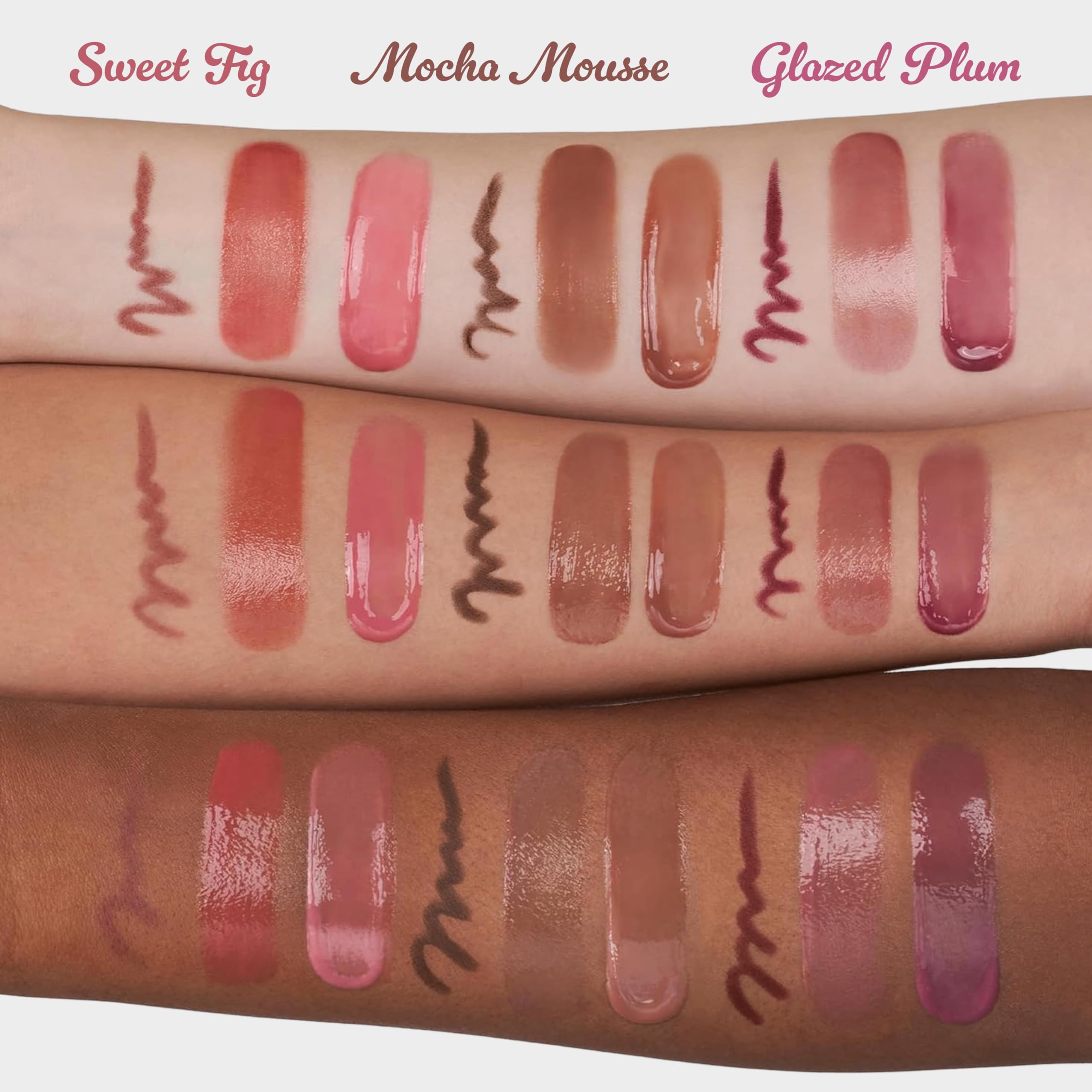 rom&nd Volume Hack Trio | 3-Step Plumping Lip Combo Set | Korean Lip Kit | Hydrated & Glossy Look | Trending on TikTok | Fuller Looking Finish | Sweet Fig Set
