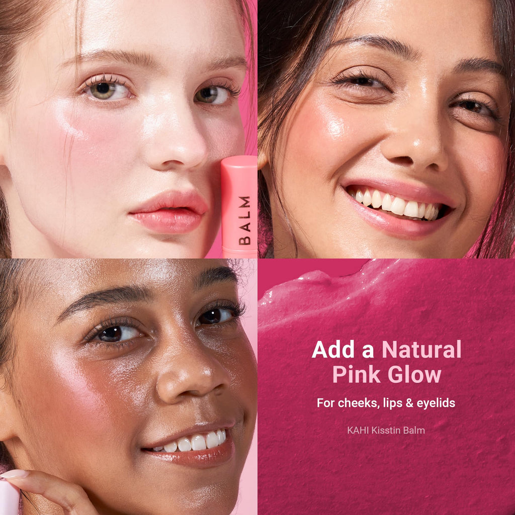 KAHI Wrinkle Bounce Multi Balm Stick | PDRN Collagen Wrinkle Stick | Korean Skin Care |All-in-One Hydrating Lip Balm Eye Cream Neck Cream Make Up Base & Face Mist Moisture Balm